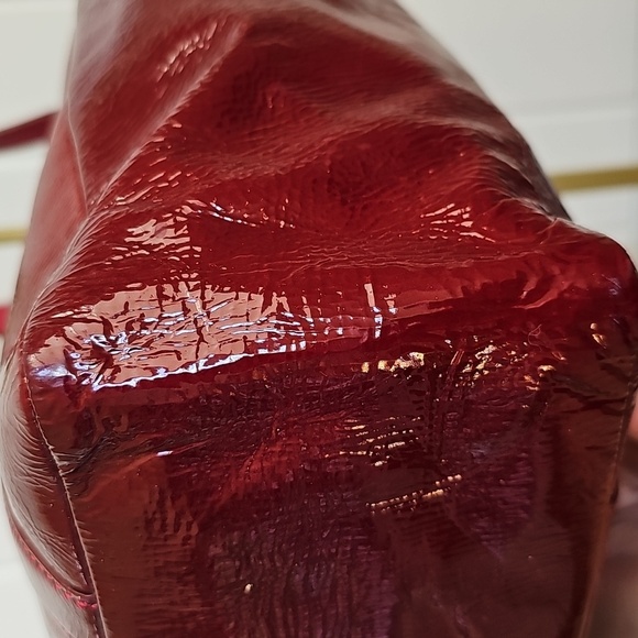 Coach 2003 VINTAGE Small Gallery Tote Wine Signature C Lining - Picture 9 of 17